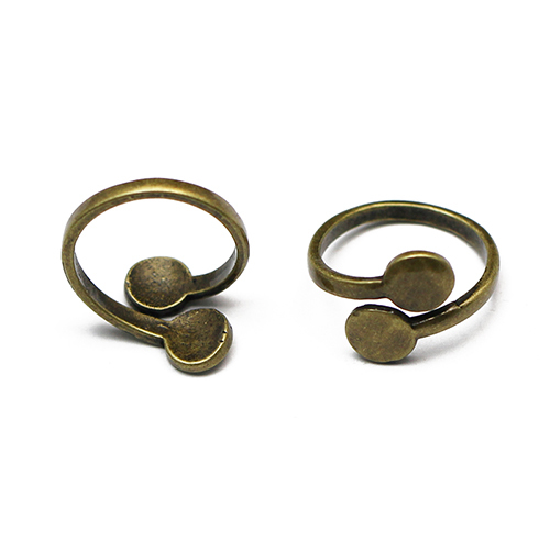 Blank pad ring base brass，brass finger ring settings ring blank，lead-safe nickel-free，