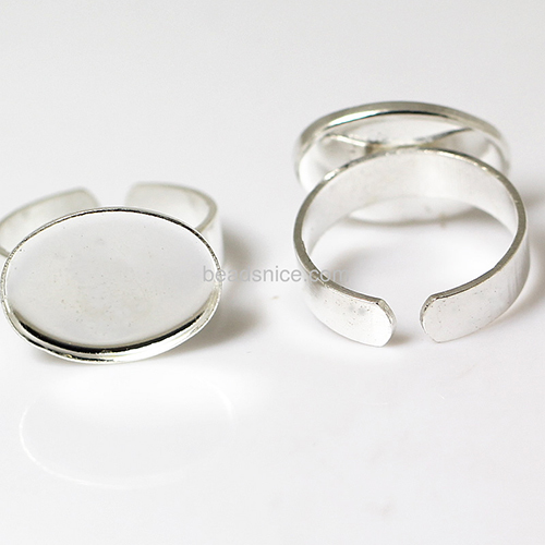 Brass Bezel Ring Settings, Adjustable,lead-safe, nickel-free,size:8