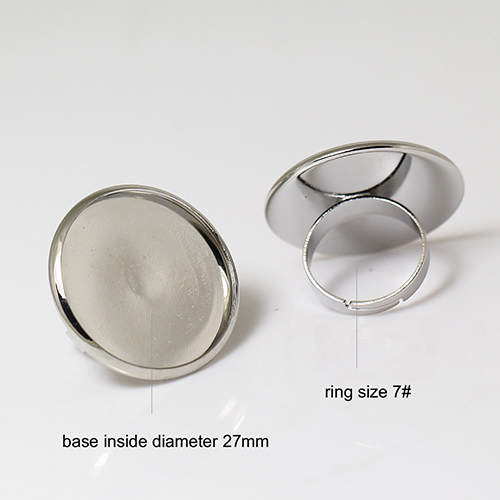 Ring base,size:7 ,lead-safe,nickel-free