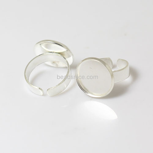 Ring findings  blank tray with adjustable back