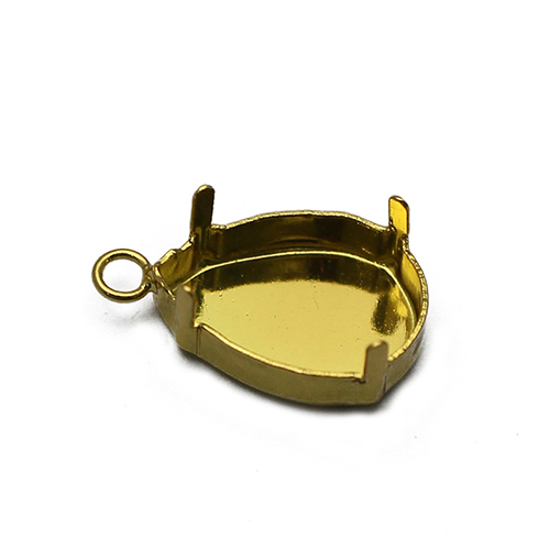 Brass pendant settings lead-safe nickel-free