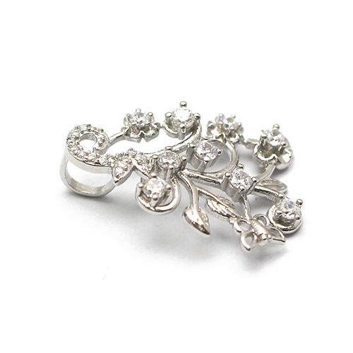 925 Sterling silver Gemstone Pendant Clasp