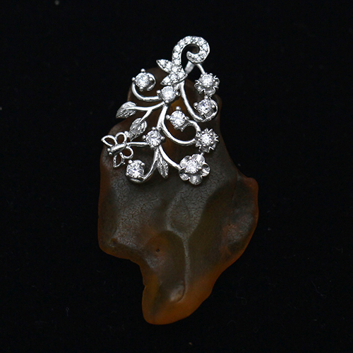 925 Sterling silver Gemstone Pendant Clasp