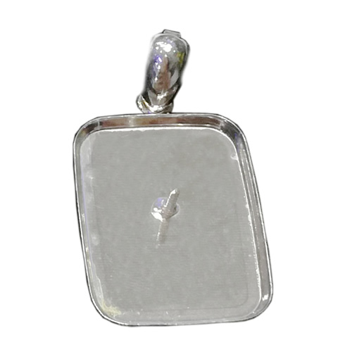 925 Sterling Silver Pendant Tray With Bead Pin