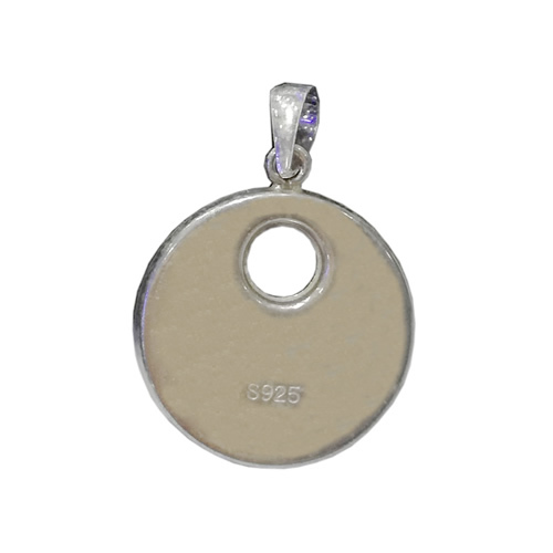 925 Sterling Silver Pendant Tray With Hole