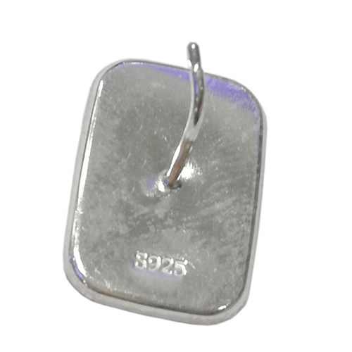 925 Sterling Silver Through Pin Earring Base