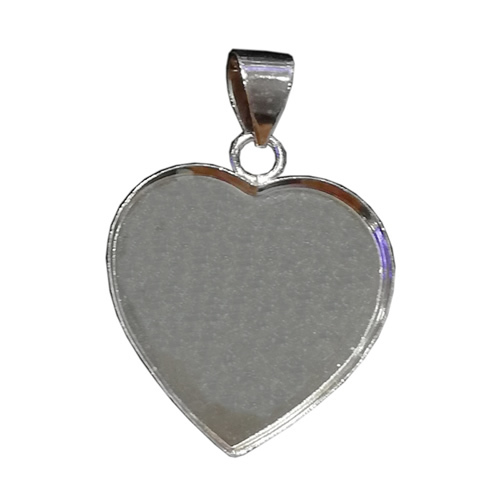 925 Sterling Silver Photo Pendant Trays