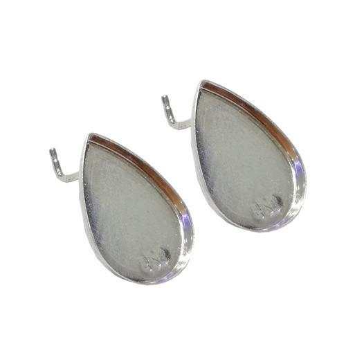925 Sterling Silver Tear Drop Stud Earrings