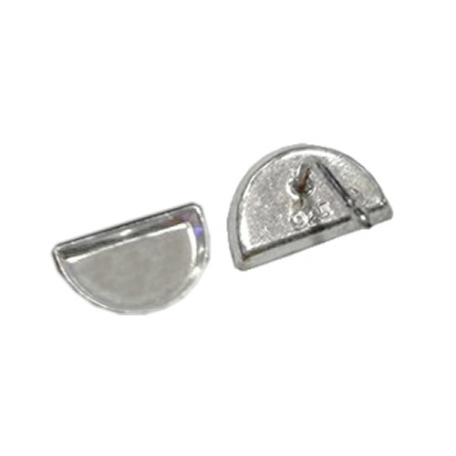 925 Sterling Silver semicircle Base Earring Post