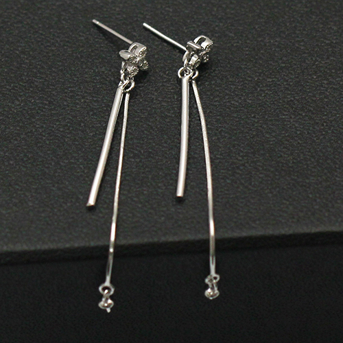 925 sterling silver earrings handmade Pearl Stud Earrings