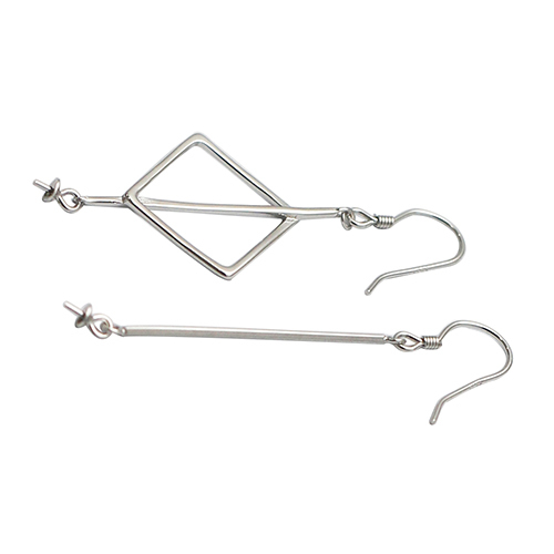 Simple Design Fashion 925 Sterling Silver Drop Earrings