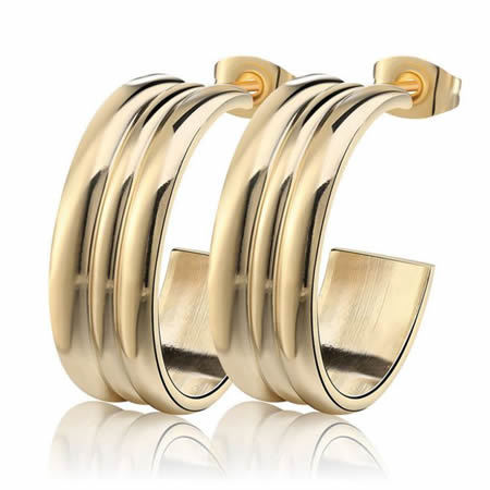 Simple Fashion Stainless Steel Earrings for Men