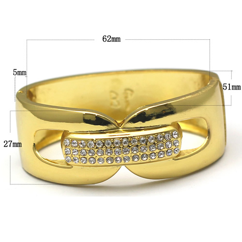 Zinc Alloy Princess Crystal Bracelet Adjustable Bangle