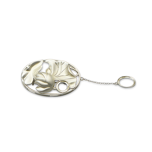 925 Sterling silver lotus brooch setting jewelry findings nickel free