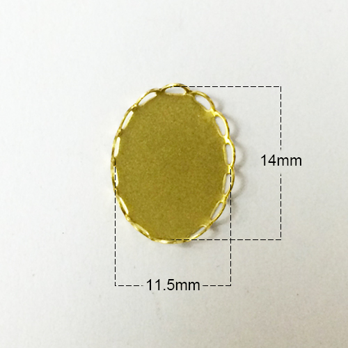 Brass bezel cup metal accessories for jewelry