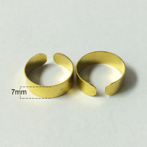 Brass Adjustable Ring Jewelry making Supplies Nickel free Lead safe
