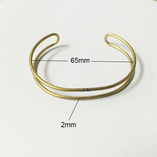 Brass bracelet jewelry supplies making nickel free