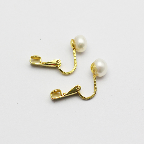 925 Sterling silver pearl ear clip jewelry wholesale nickel free