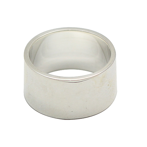 925 Sterling Silver Smooth Surface Tube Ring, Customizable Your Own Logo 925 Sterling Silver Smooth Surface Tube Ring, Customizable Your Own Logo