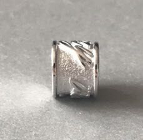 925 Sterling silver cylindrical beads diy custom jewelry making charms