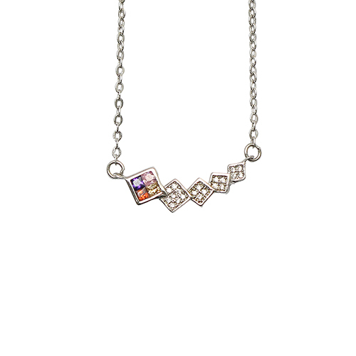 925 Sterling silver dainty zircon necklace for women diamond pendants minimalist jewelry