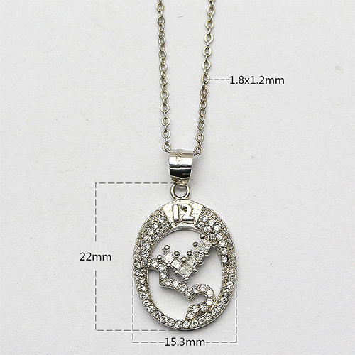 925 Sterling silver necklace romantic women jewelry for wedding fashion hollow flower with zircon charm pendant