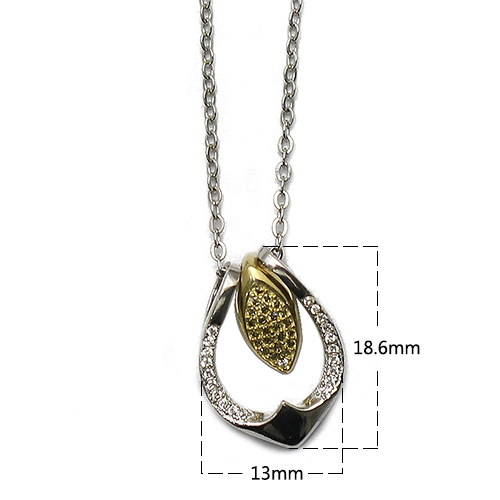 925 Sterling silver necklace plated with zircon chain jewelry making