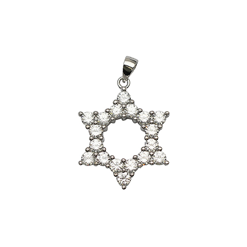 925 Sterling silver hexagonal star pendant unique novel gift for jewelry making