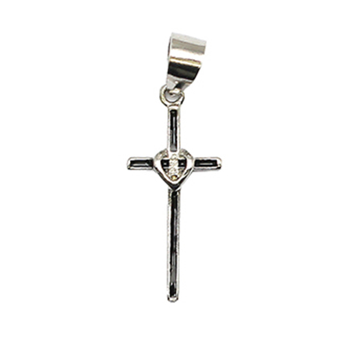 925 Sterling silver cross pendant special delicate glossy charms jewelry making