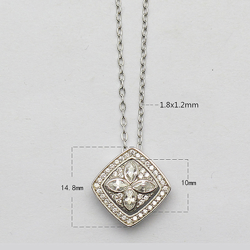 925 Sterling silver necklace romantic delicate jewelry wholesale
