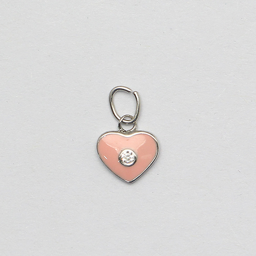 925 Sterling Silver Love Heart Personalized Charm Necklace for little Girls