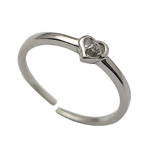 925 Sterling silver Smooth Glossy Fashion Love Heart Ring Gift For for litter one Jewelry Wholesale