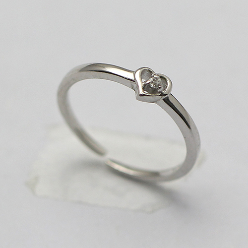 925 Sterling silver Smooth Glossy Fashion Love Heart Ring Gift For for litter one Jewelry Wholesale