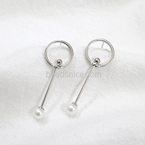 925 Sterling silver earring stud delicate jewelry wholesale nickel free