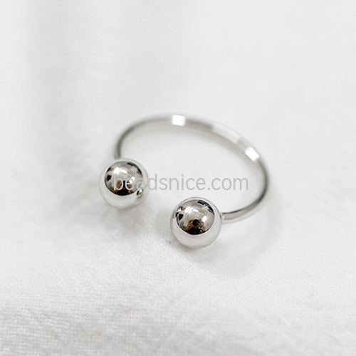 925 Sterling silver Ring Double Ball Custom Jewelry Wholesale