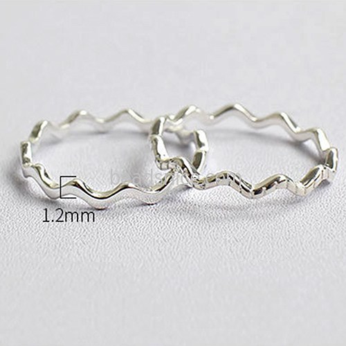 925 Sterling silver Closed ring Circle Connector Simple Jewelry making tools
