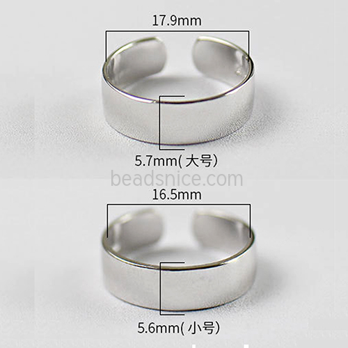 925 Sterling silver Open Band Ring Minimalist Adjustable Unique Dainty Simple