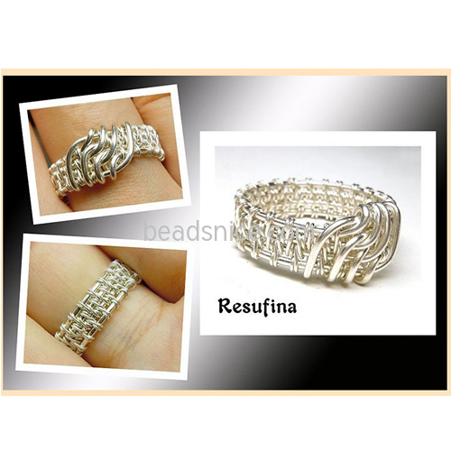 999 Silver round wire nickel free jewelry jewelry making charms