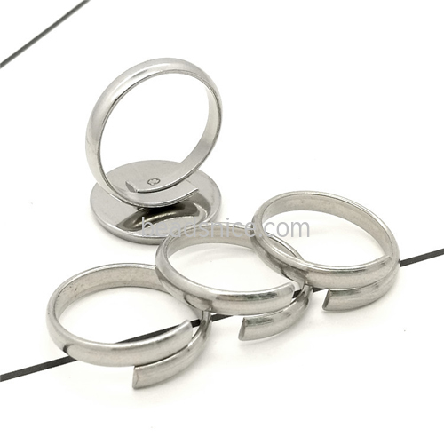 Stainless steel ring blank