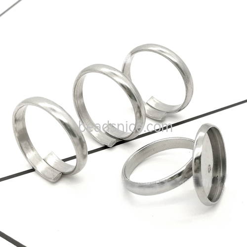 Stainless steel ring blank