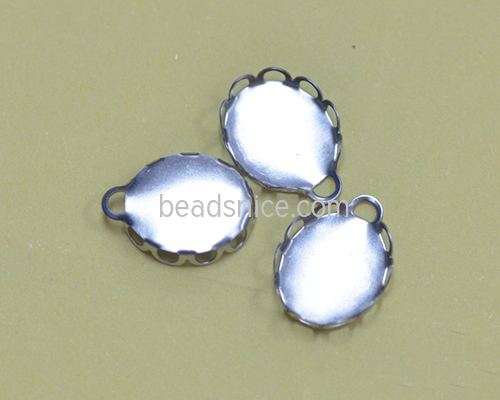 Stainless Steel Oval Bezel Setting Tray for Jewelry Making
