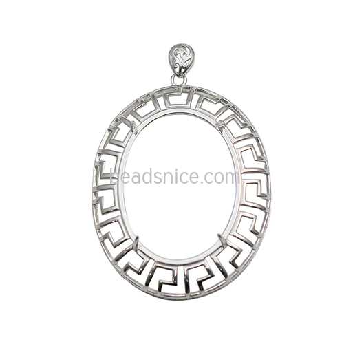 925 sterling silver pendant bezel