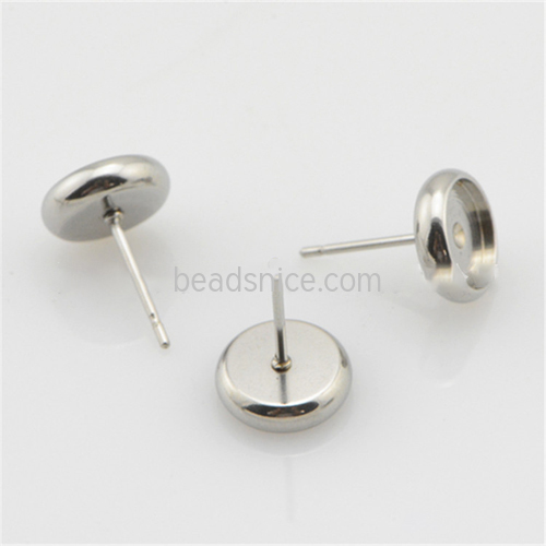 Stainless Steel Earring Stud Blank Earring Making Supplies