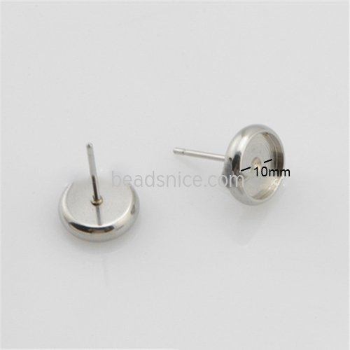 Stainless Steel Earring Stud Blank Earring Making Supplies