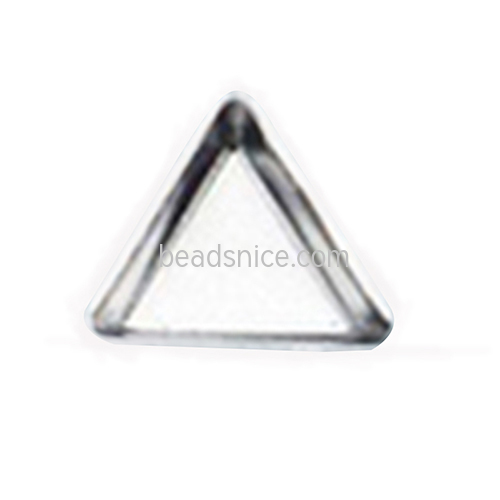 Stainless Steel Triangle Pendant Cabochon Setting