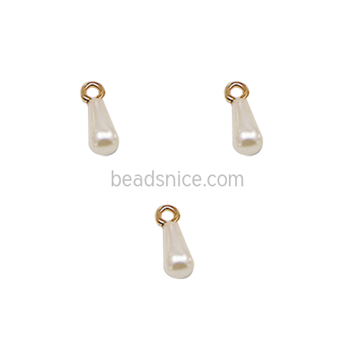 Handmade water drop pearl pendant bracelet necklace hair accessories earrings DIY jewelry findings