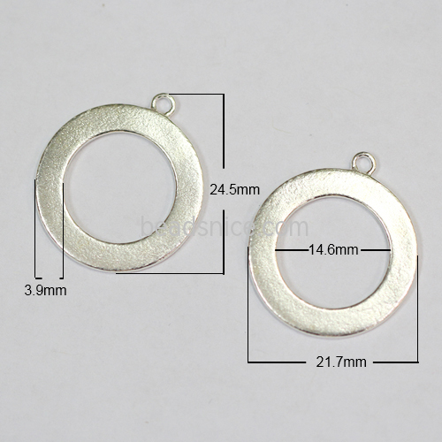 Sterling silver pendant jewelry making findings nickel free