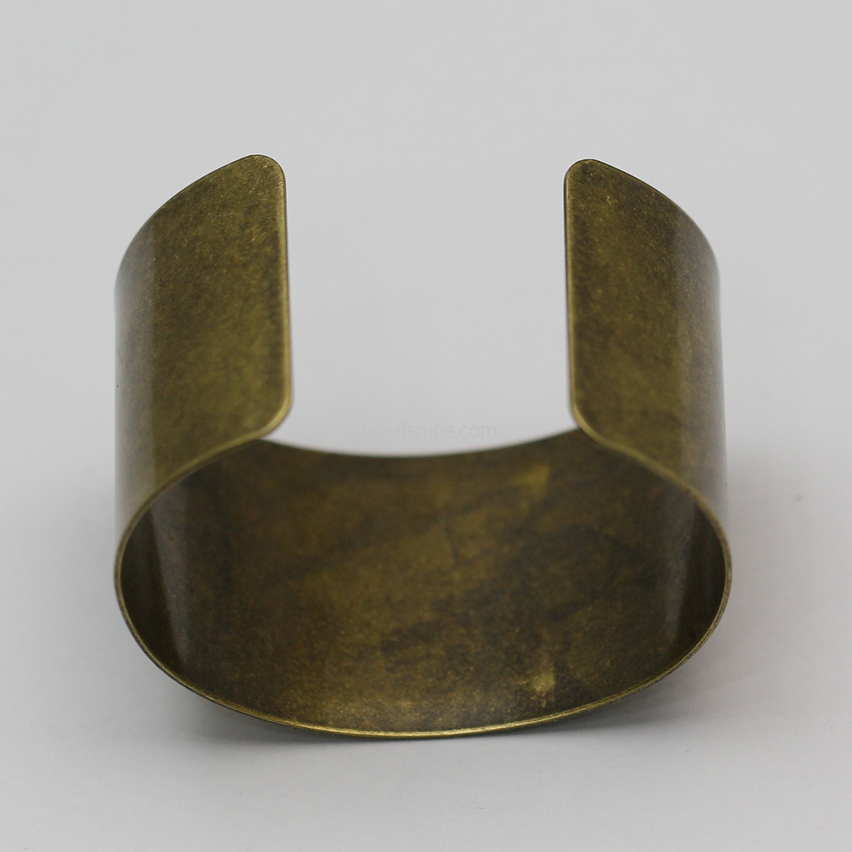 Brass Bangle settings with 1 hole ,hole:1.2mm, lead-safe, nickel-free,