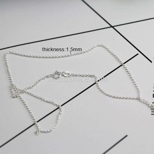 925 Sterling silver Chain link wholesale Fashionable Jewelry Nickel-free Lead-safe