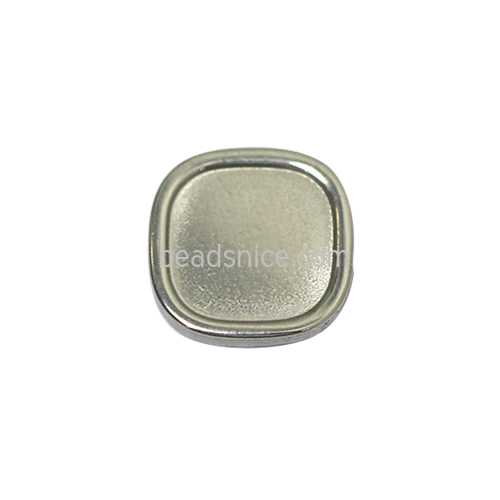 Stainless steel jewelry components round trays